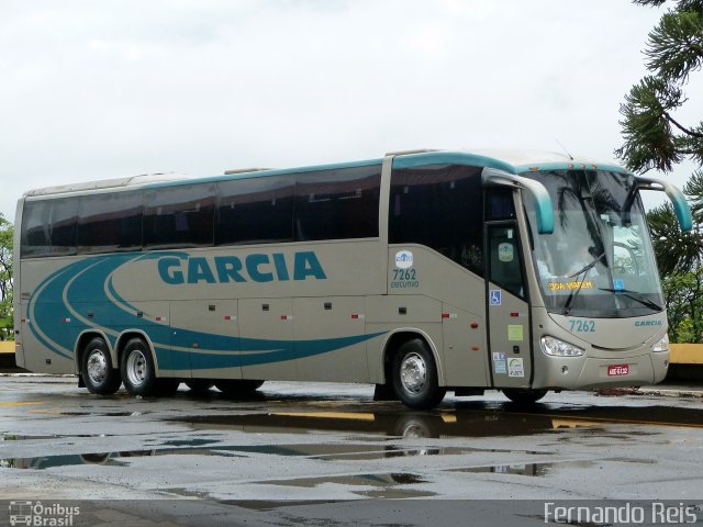 Viação Garcia 7262 na cidade de Londrina, Paraná, Brasil, por Fernando Reis. ID da foto: 4009975.