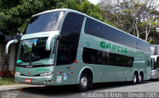 Viação Garcia 7126 na cidade de São Paulo, São Paulo, Brasil, por Cristiano Soares da Silva. ID da foto: 4010701.