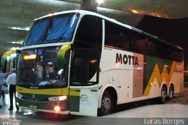 Viação Motta 90119 na cidade de Uberlândia, Minas Gerais, Brasil, por Lucas Borges . ID da foto: 4010133.