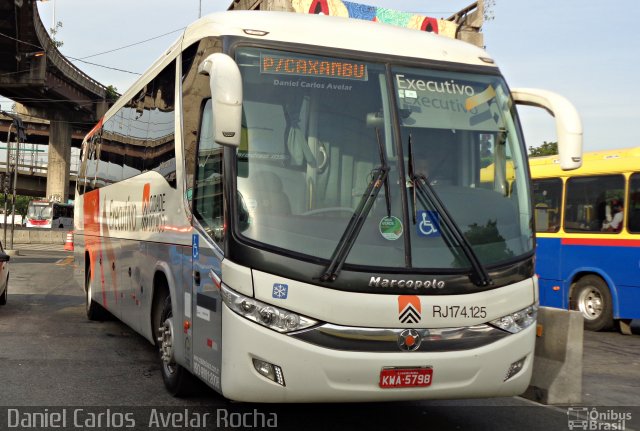 Viação Cidade do Aço RJ 174.125 na cidade de Rio de Janeiro, Rio de Janeiro, Brasil, por Daniel Carlos  Avelar Rocha. Número da foto: #4011104.