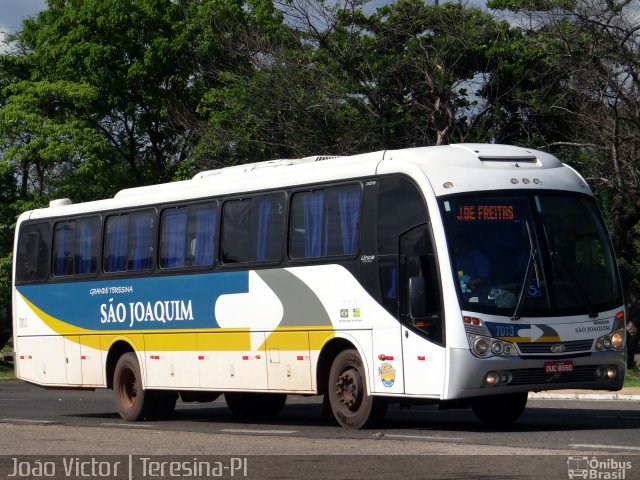 Viação São Joaquim 7013 na cidade de Teresina, Piauí, Brasil, por João Victor. ID da foto: 4010912.