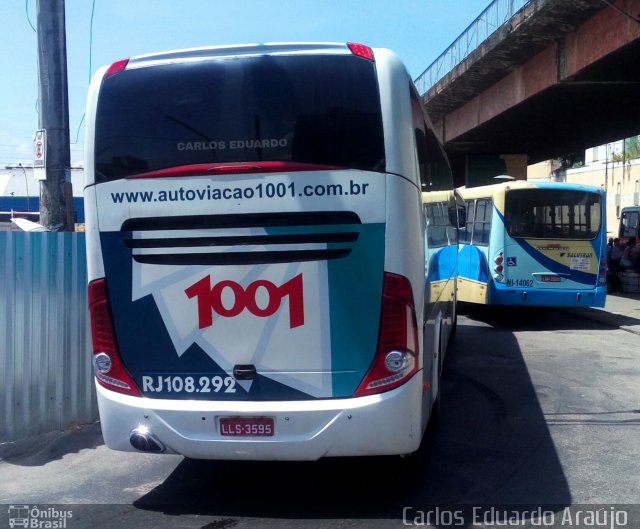 Auto Viação 1001 RJ 108.292 na cidade de Nova Iguaçu, Rio de Janeiro, Brasil, por Carlos Eduardo Araújo dos Santos. ID da foto: 4012923.