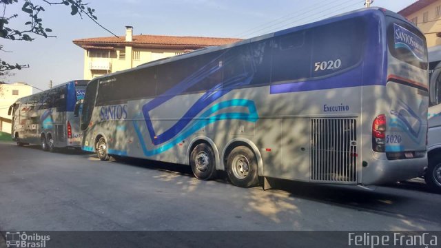 Santos Turismo 5020 na cidade de Rio de Janeiro, Rio de Janeiro, Brasil, por Felipe França. Número da foto: #4012499.