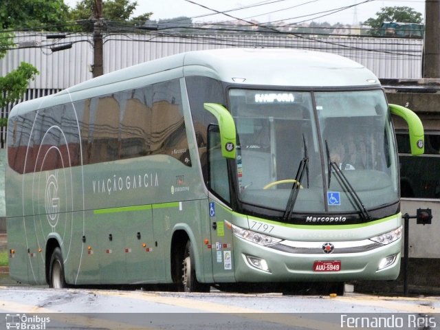 Viação Garcia 7797 na cidade de Londrina, Paraná, Brasil, por Fernando Reis. Número da foto: #4012754.