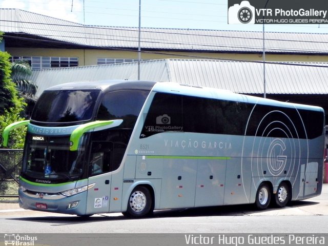 Viação Garcia 8521 na cidade de Maringá, Paraná, Brasil, por Victor Hugo Guedes Pereira. Número da foto: #4012562.