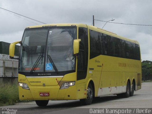 Viação Itapemirim 48107 na cidade de Recife, Pernambuco, Brasil, por Daniel  Julio. Número da foto: #4012980.