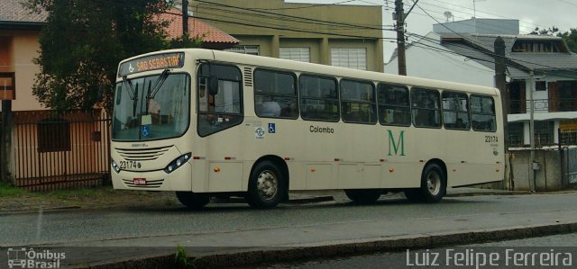 Viação Colombo 23174 na cidade de Curitiba, Paraná, Brasil, por Luiz Felipe Ferreira. ID da foto: 4015686.