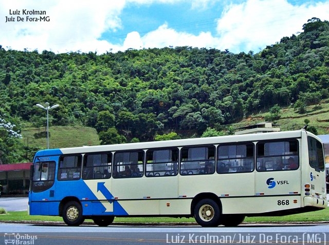 VSFL - Viação São Francisco 868 na cidade de Juiz de Fora, Minas Gerais, Brasil, por Luiz Krolman. Número da foto: #4014562.