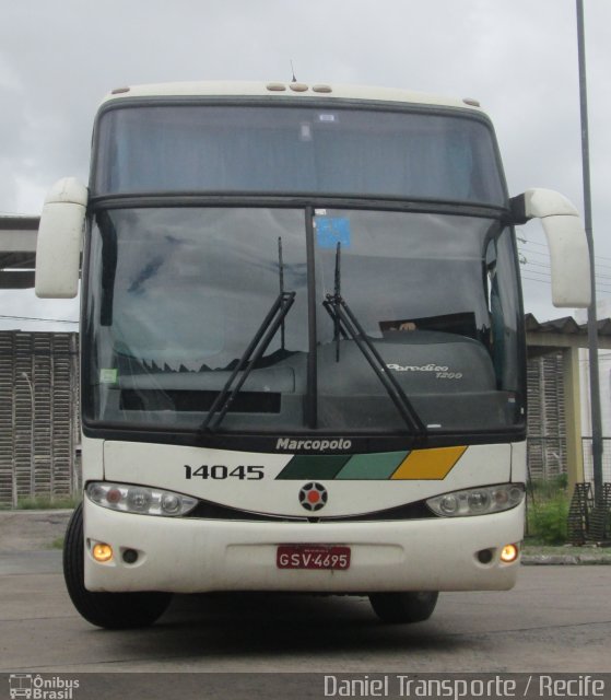 Empresa Gontijo de Transportes 14045 na cidade de Recife, Pernambuco, Brasil, por Daniel  Julio. Número da foto: #4015545.