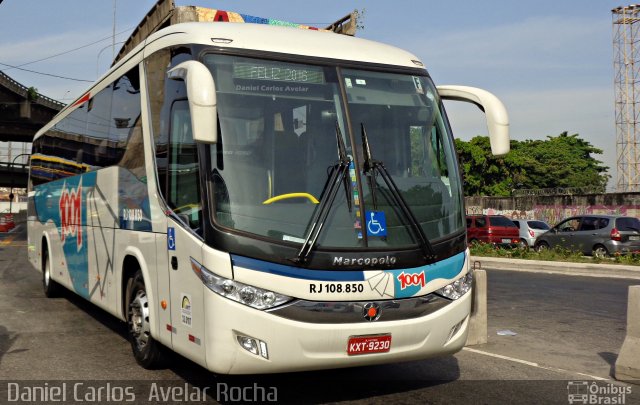 Auto Viação 1001 RJ 108.850 na cidade de Rio de Janeiro, Rio de Janeiro, Brasil, por Daniel Carlos  Avelar Rocha. Número da foto: #4016677.