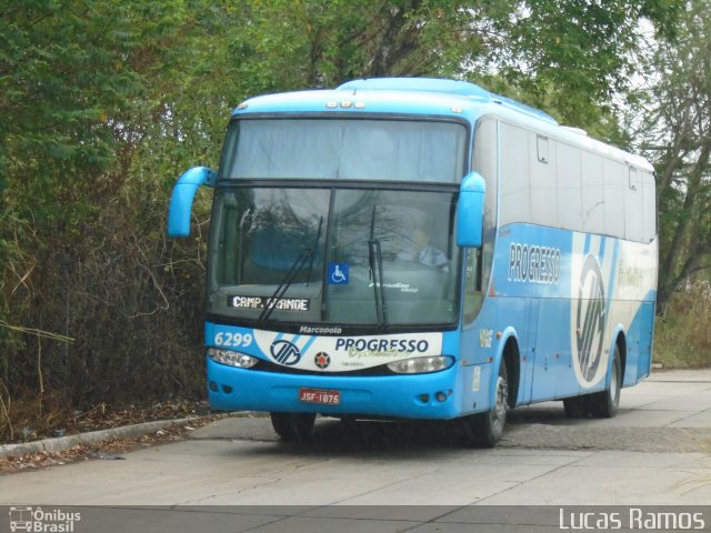 Auto Viação Progresso 6299 na cidade de Recife, Pernambuco, Brasil, por Lucas Ramos. Número da foto: #4015601.