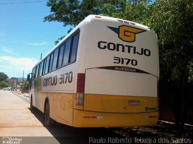 Empresa Gontijo de Transportes 3170 na cidade de Montalvânia, Minas Gerais, Brasil, por Paulo Roberto Teixeira dos Santos. Número da foto: #4015816.