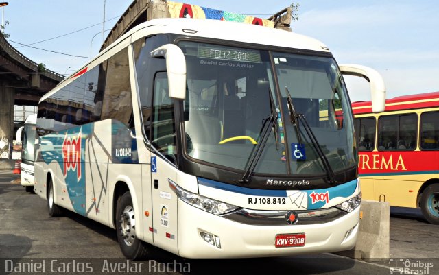 Auto Viação 1001 RJ 108.842 na cidade de Rio de Janeiro, Rio de Janeiro, Brasil, por Daniel Carlos  Avelar Rocha. ID da foto: 4016621.