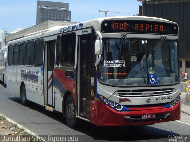 Transportadora Tinguá RJ 156.027 na cidade de Rio de Janeiro, Rio de Janeiro, Brasil, por Jonathan Silva Figueiredo. Número da foto: #4014870.