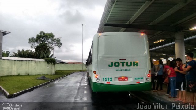 Jotur - Auto Ônibus e Turismo Josefense 1512 na cidade de Palhoça, Santa Catarina, Brasil, por João Vitor  Peixoto. ID da foto: 4017629.