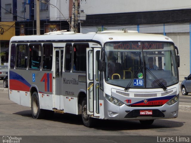 Maravilha Auto Ônibus ITB.01.164 na cidade de Itaboraí, Rio de Janeiro, Brasil, por Lucas Lima. ID da foto: 4017716.