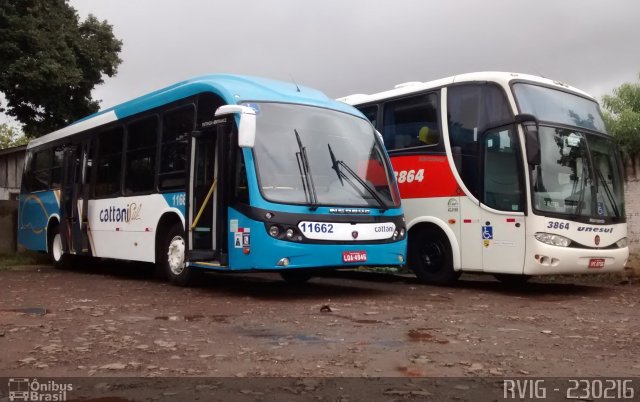 Cattani Sul Transportes e Turismo 11662 na cidade de Pato Branco, Paraná, Brasil, por Rodrigo Augusto  Vignaga. Número da foto: #4017402.
