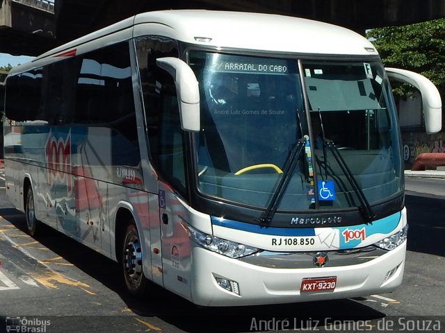 Auto Viação 1001 RJ 108.850 na cidade de Rio de Janeiro, Rio de Janeiro, Brasil, por André Luiz Gomes de Souza. Número da foto: #4018776.