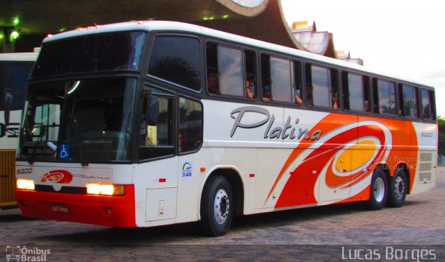 Viação Platina 6300 na cidade de Uberlândia, Minas Gerais, Brasil, por Lucas Borges . Número da foto: #4020061.