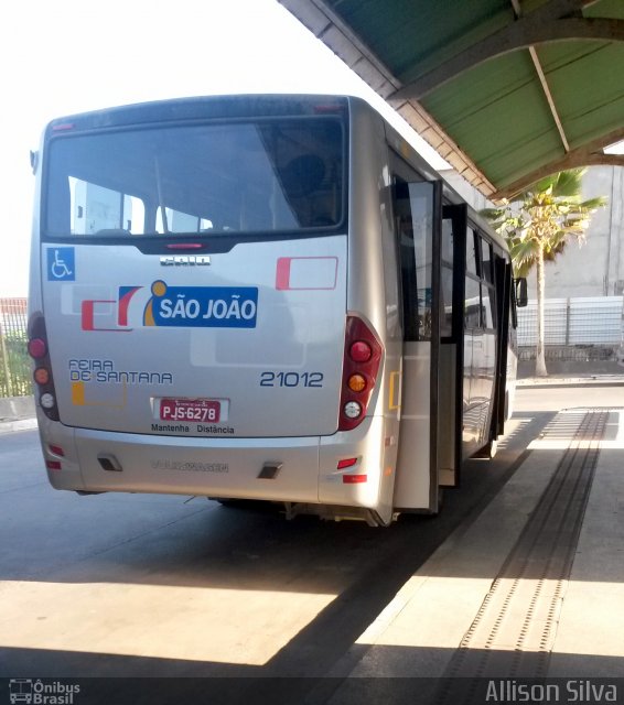 Auto Ônibus São João 21012 na cidade de Feira de Santana, Bahia, Brasil, por Allison Silva. ID da foto: 4019917.