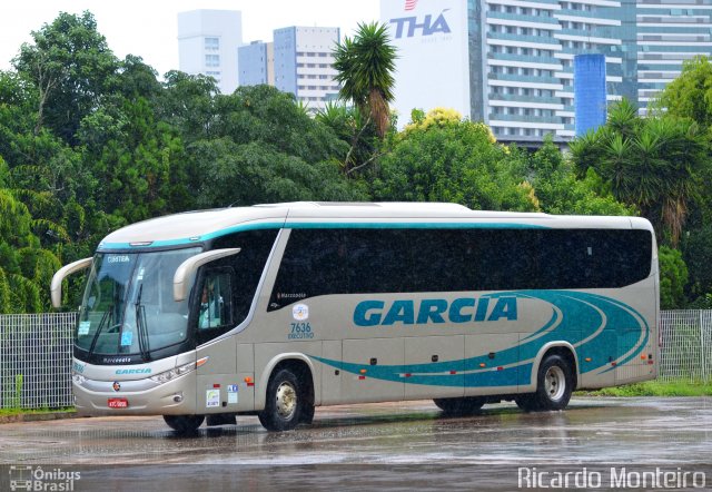 Viação Garcia 7636 na cidade de Curitiba, Paraná, Brasil, por Ricardo Silva Monteiro. Número da foto: #4020182.
