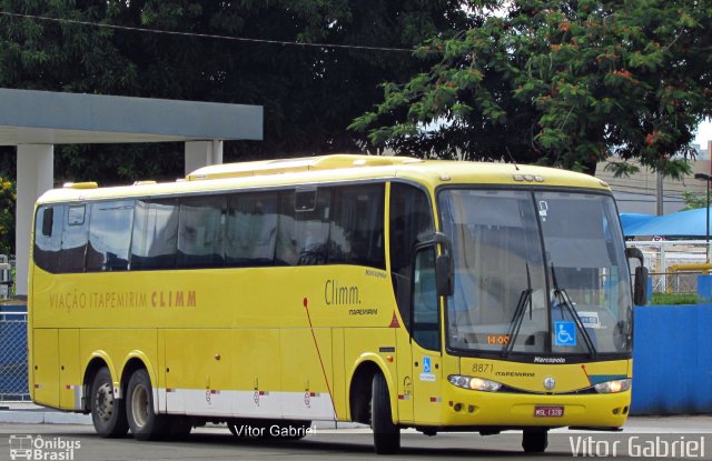 Viação Itapemirim 8871 na cidade de Goiânia, Goiás, Brasil, por Vítor Gabriel. ID da foto: 4021819.