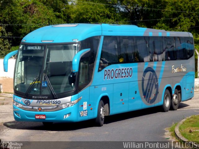 Auto Viação Progresso 6154 na cidade de Aracaju, Sergipe, Brasil, por Willian Pontual. ID da foto: 4023175.