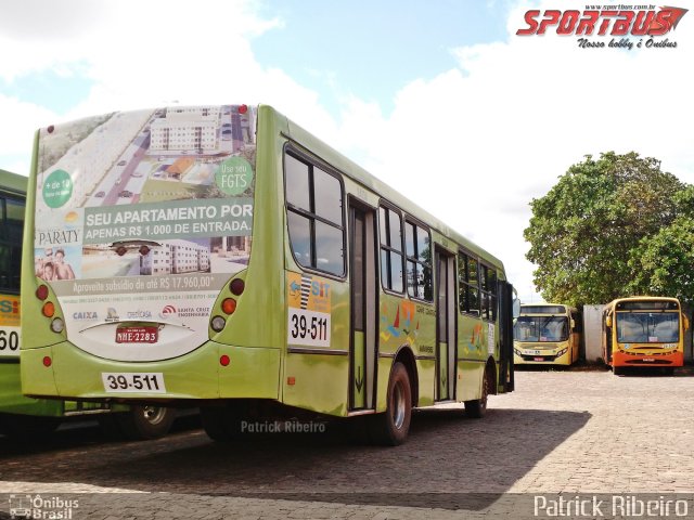 TCM - Transportes Coletivos Maranhense 39-511 na cidade de São Luís, Maranhão, Brasil, por Patrick Ribeiro. Número da foto: #4023735.