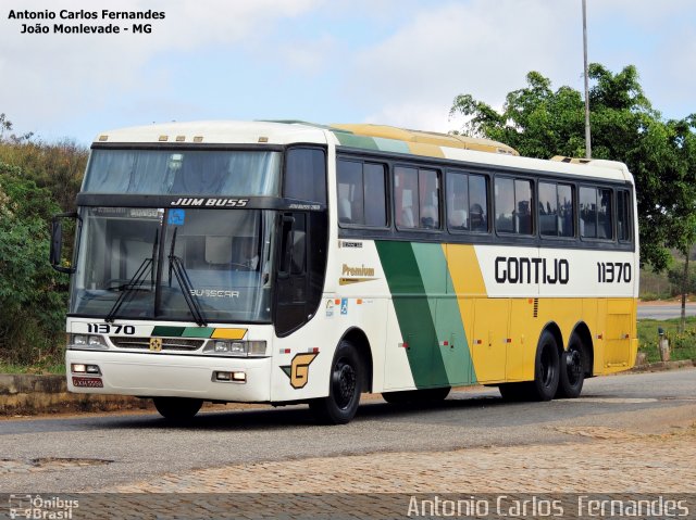 Empresa Gontijo de Transportes 11370 na cidade de João Monlevade, Minas Gerais, Brasil, por Antonio Carlos Fernandes. ID da foto: 4022213.