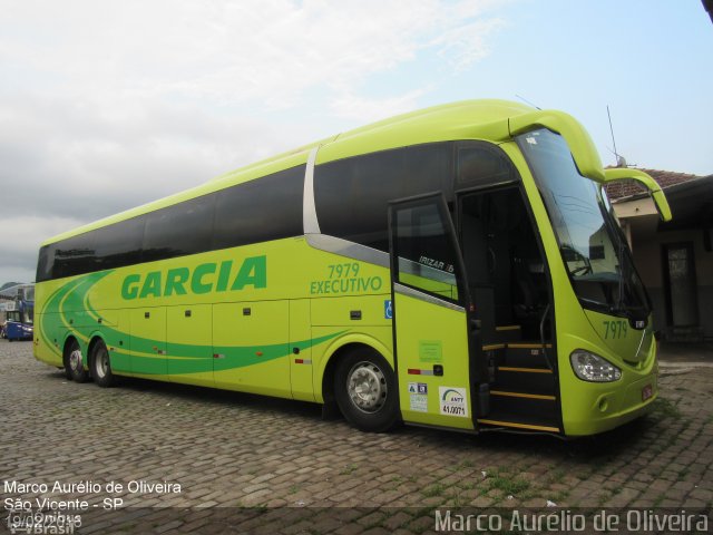 Viação Garcia 7979 na cidade de São Vicente, São Paulo, Brasil, por Marco Aurélio de Oliveira. Número da foto: #4025986.