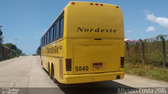 Viação Nordeste 5040 na cidade de Natal, Rio Grande do Norte, Brasil, por Allyson Costa. ID da foto: 4024070.