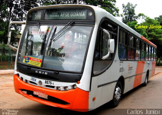 Leste Transportes 8075-1 na cidade de Goiânia, Goiás, Brasil, por Carlos Júnior. Número da foto: #4025442.
