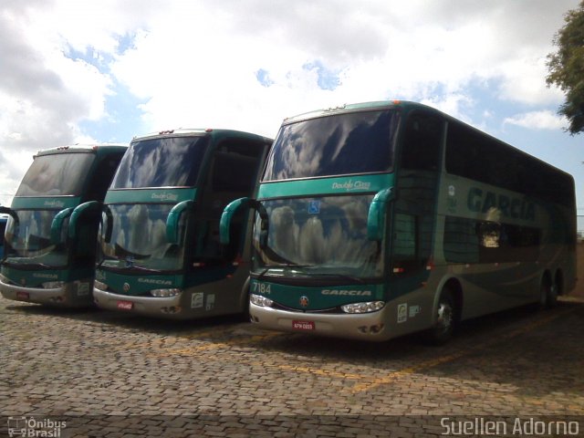 Viação Garcia 7184 na cidade de Londrina, Paraná, Brasil, por Suellen Adorno. Número da foto: #4025536.