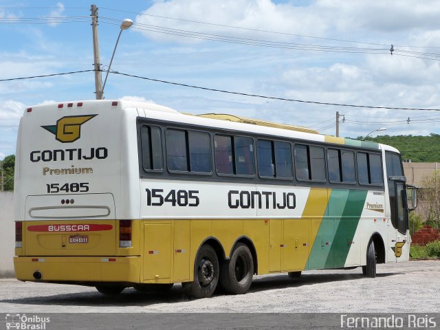 Empresa Gontijo de Transportes 15485 na cidade de Salinas, Minas Gerais, Brasil, por Fernando Reis. ID da foto: 4024841.