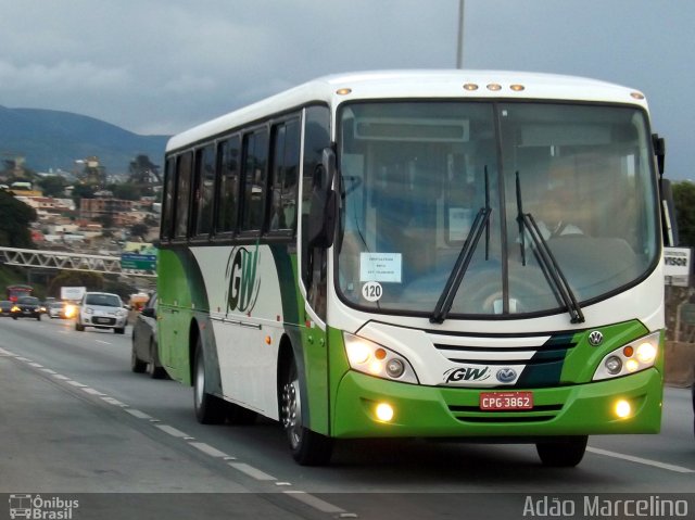 GW Transportes e Turismo 120 na cidade de Belo Horizonte, Minas Gerais, Brasil, por Adão Raimundo Marcelino. ID da foto: 4025244.