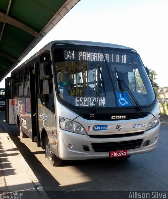 Auto Ônibus São João 21015 na cidade de Feira de Santana, Bahia, Brasil, por Allison Silva. ID da foto: 4025529.