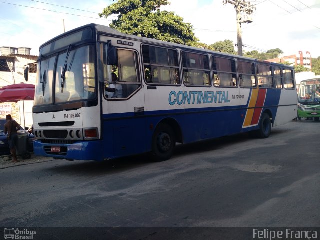 Empresa de Transportes Continental RJ 125.007 na cidade de Belford Roxo, Rio de Janeiro, Brasil, por Felipe França. Número da foto: #4023970.