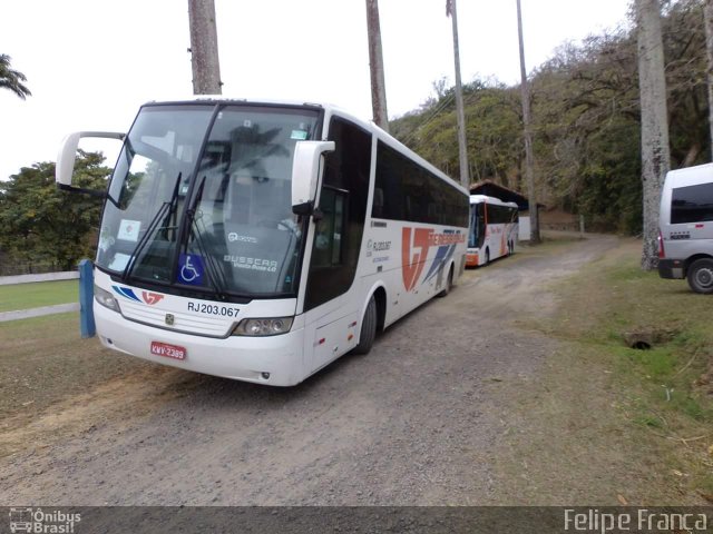 Viação Teresópolis RJ 203.067 na cidade de Barra do Piraí, Rio de Janeiro, Brasil, por Felipe França. Número da foto: #4024941.