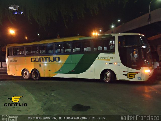 Empresa Gontijo de Transportes 11320 na cidade de Belo Horizonte, Minas Gerais, Brasil, por Valter Francisco. ID da foto: 4025985.