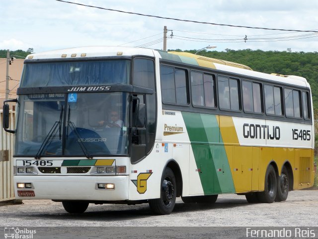 Empresa Gontijo de Transportes 15485 na cidade de Salinas, Minas Gerais, Brasil, por Fernando Reis. ID da foto: 4024899.