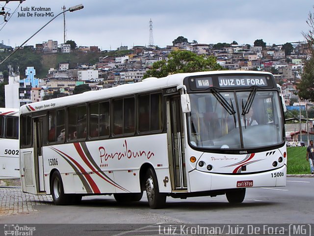 Paraibuna Transportes 15006 na cidade de Juiz de Fora, Minas Gerais, Brasil, por Luiz Krolman. Número da foto: #4027916.