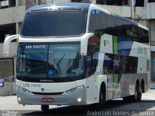 UTIL - União Transporte Interestadual de Luxo 11510 na cidade de Rio de Janeiro, Rio de Janeiro, Brasil, por André Luiz Gomes de Souza. Número da foto: #4027677.