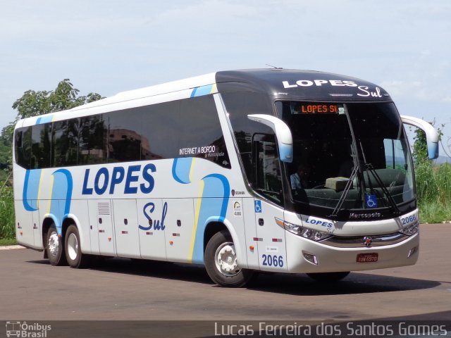 LopeSul Transportes - Lopes e Oliveira Transportes e Turismo - Lopes Sul 2066 na cidade de Barra do Garças, Mato Grosso, Brasil, por Lucas Ferreira dos Santos Gomes. ID da foto: 4027439.