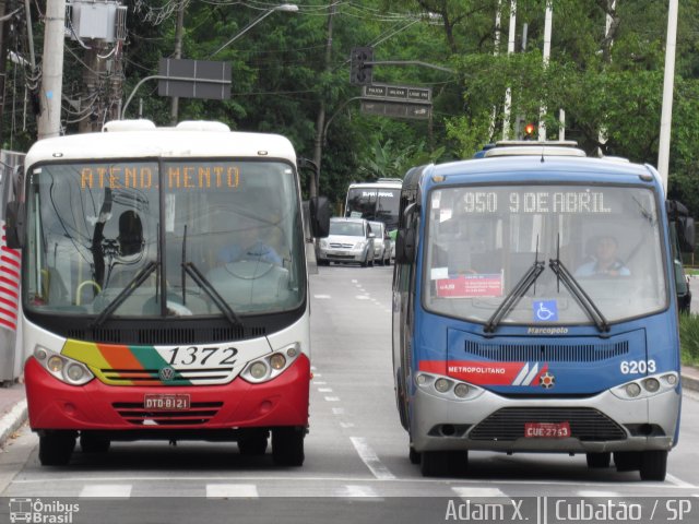 Viação Piracicabana 6203 na cidade de Cubatão, São Paulo, Brasil, por Adam Xavier Rodrigues Lima. Número da foto: #4027428.
