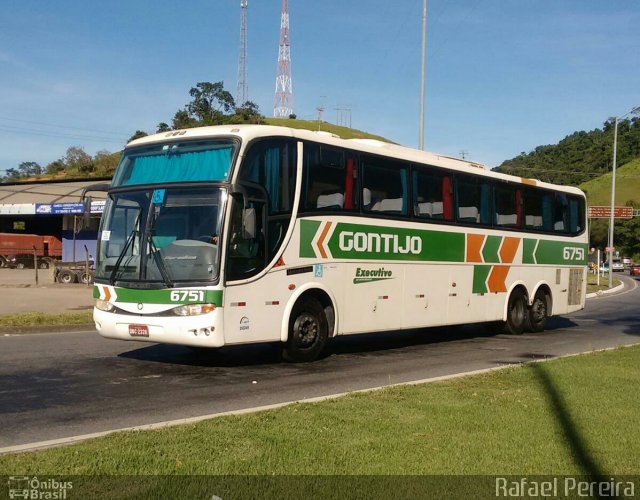 Empresa Gontijo de Transportes 6751 na cidade de Viana, Espírito Santo, Brasil, por Rafael Pereira. ID da foto: 4027996.