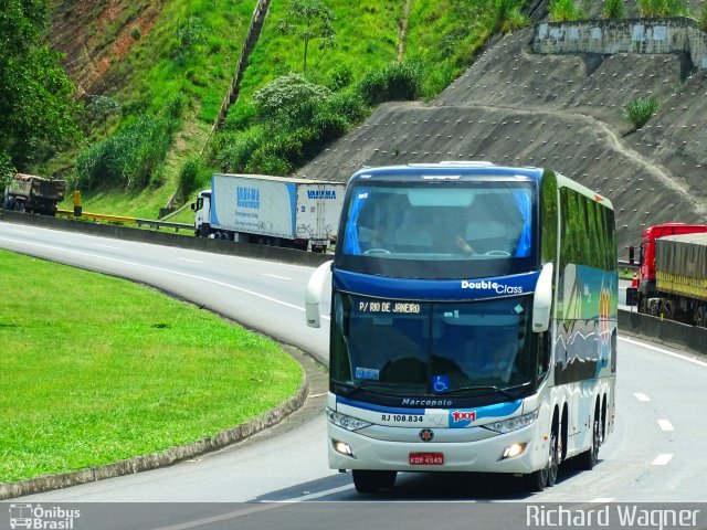 Auto Viação 1001 RJ 108.834 na cidade de Barra Mansa, Rio de Janeiro, Brasil, por Richard Wagner. Número da foto: #4027482.