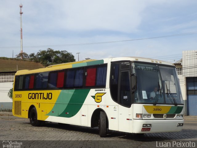 Empresa Gontijo de Transportes 3890 na cidade de Viana, Espírito Santo, Brasil, por Luan Peixoto. ID da foto: 4028236.