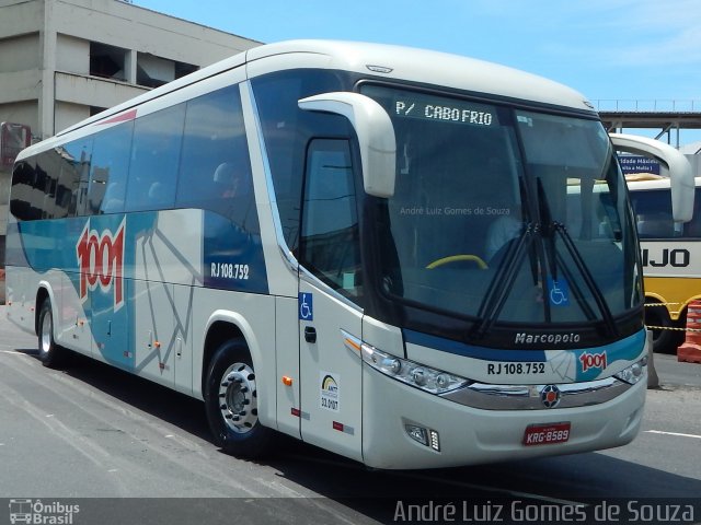 Auto Viação 1001 RJ 108.752 na cidade de Rio de Janeiro, Rio de Janeiro, Brasil, por André Luiz Gomes de Souza. ID da foto: 4027869.