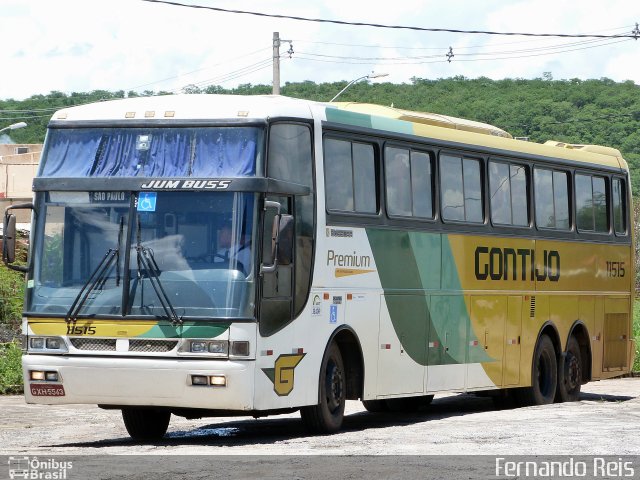 Empresa Gontijo de Transportes 11515 na cidade de Salinas, Minas Gerais, Brasil, por Fernando Reis. Número da foto: #4027323.