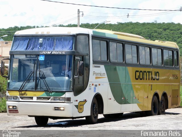 Empresa Gontijo de Transportes 11515 na cidade de Salinas, Minas Gerais, Brasil, por Fernando Reis. ID da foto: 4027323.